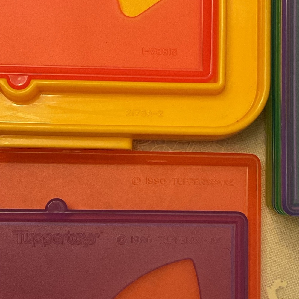 TupperToys Stencil Set by Tupperware Toys 1990 *Plus Add'l Stencils - Picture 2 of 3